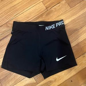 Black Nike Pro shorts